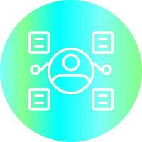 User Predictions Creative Icon Design vector