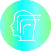 Knowledge Extraction Creative Icon Design vector