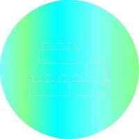 Line Gradient Circle Design vector