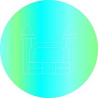 Bouncy Castle Creative Icon Design vector