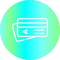 Credit Card Payment Creative Icon Design vector