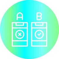 AB Testing Creative Icon Design vector