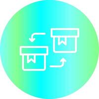 Line Gradient Circle Design vector