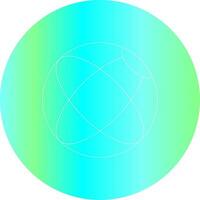 Line Gradient Circle Design vector