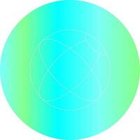 Line Gradient Circle Design vector