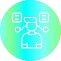 User Predictions Creative Icon Design vector