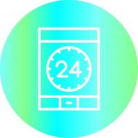 Line Gradient Circle Design vector