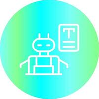 Bots Copywriting Creative Icon Design vector