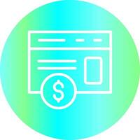 Paid Articles Creative Icon Design vector