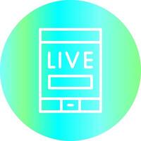 Live Stream Creative Icon Design vector