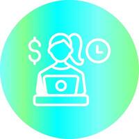 Freelancing Creative Icon Design vector