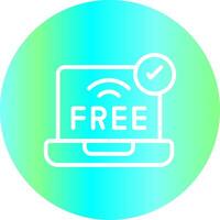 Free Wifi Creative Icon Design vector