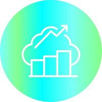Financial Data Creative Icon Design vector