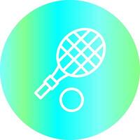 Tennis Racket Creative Icon Design vector