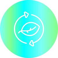 Leaf Recycle Creative Icon Design vector