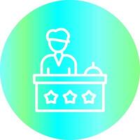 Receptionist Creative Icon Design vector