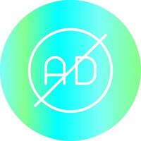 Ad Blocker Creative Icon Design vector