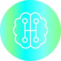 Humanoid Robot Creative Icon Design vector