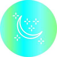 New Moon Creative Icon Design vector