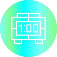 Digital Clock Creative Icon Design vector