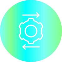 Machine to Machine Creative Icon Design vector