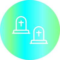 Cemetery Creative Icon Design vector