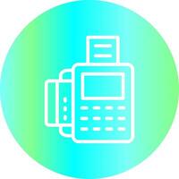 Card Machine Creative Icon Design vector