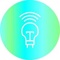 Smart Bulb Creative Icon Design vector