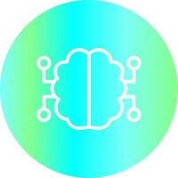 Neurons Circuit Creative Icon Design vector