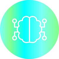 Neurons Circuit Creative Icon Design vector