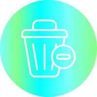 Delete Creative Icon Design vector