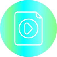 Video File Creative Icon Design vector