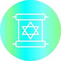Scroll torah Creative Icon Design vector