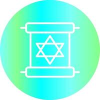 Scroll torah Creative Icon Design vector