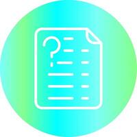 Question Creative Icon Design vector