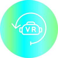 Virtual Reality Creative Icon Design vector