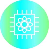 Quantum Computer Creative Icon Design vector