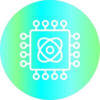 Quantum Technology Creative Icon Design vector