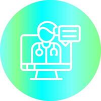 Telemedicine Creative Icon Design vector