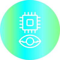Eye Augmentation Creative Icon Design vector