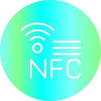 nfc creativo icono diseño vector