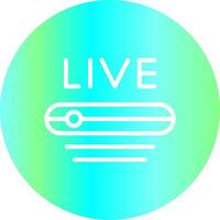 Live Stream Creative Icon Design vector