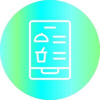 Digital Inflight Menu Creative Icon Design vector