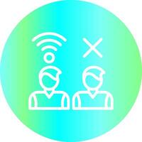 Digital Divide Creative Icon Design vector