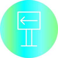 Left Creative Icon Design vector