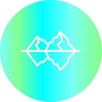 diseño de icono creativo iceberg vector