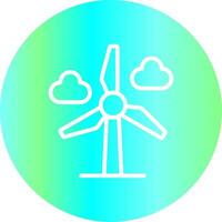 Wind Power Creative Icon Design vector