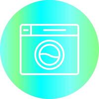 Washing Machine Creative Icon Design vector