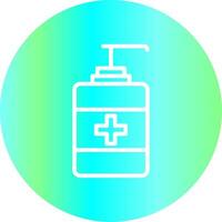 Hydroalcoholic Gel Creative Icon Design vector