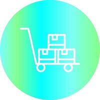 Trolley Creative Icon Design vector